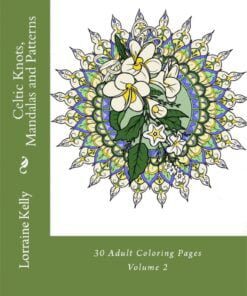 Cover of Celtic Knots, Mandalas & Patterns Colouring Book by LozsArt