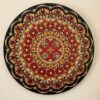 red and gold contemporary mandala