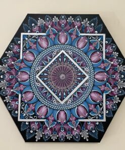 purple and blue mandala