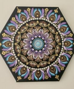Hexagon Mandala In Pastel Tones