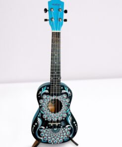 Hand-painted Tenor 23” Ukukele Decorative Mandala Dot-art Style